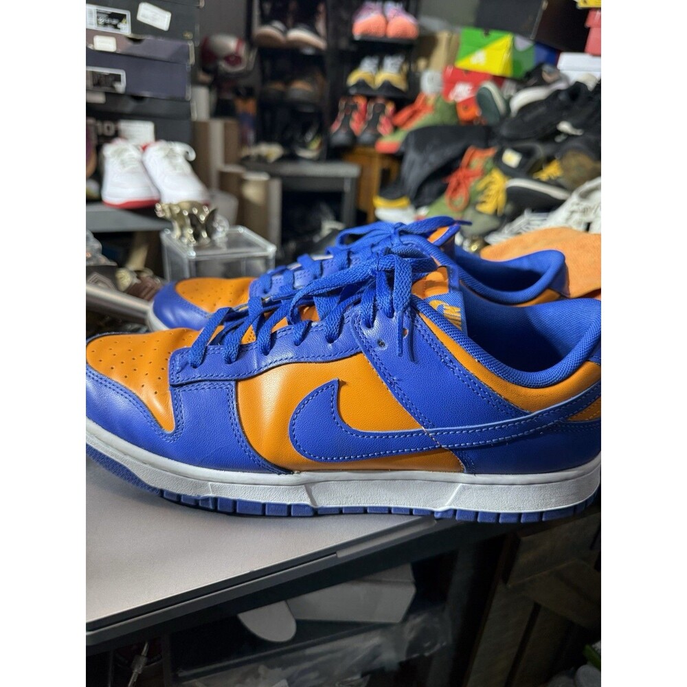 Nike Dunk Low Retro Bright Ceramic/Tm Royal New York Knicks Mets Orange Size 12